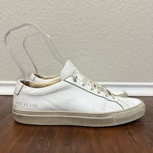 COMMON PROJECTS Original Achilles Low-Top Sneakers in White Leather